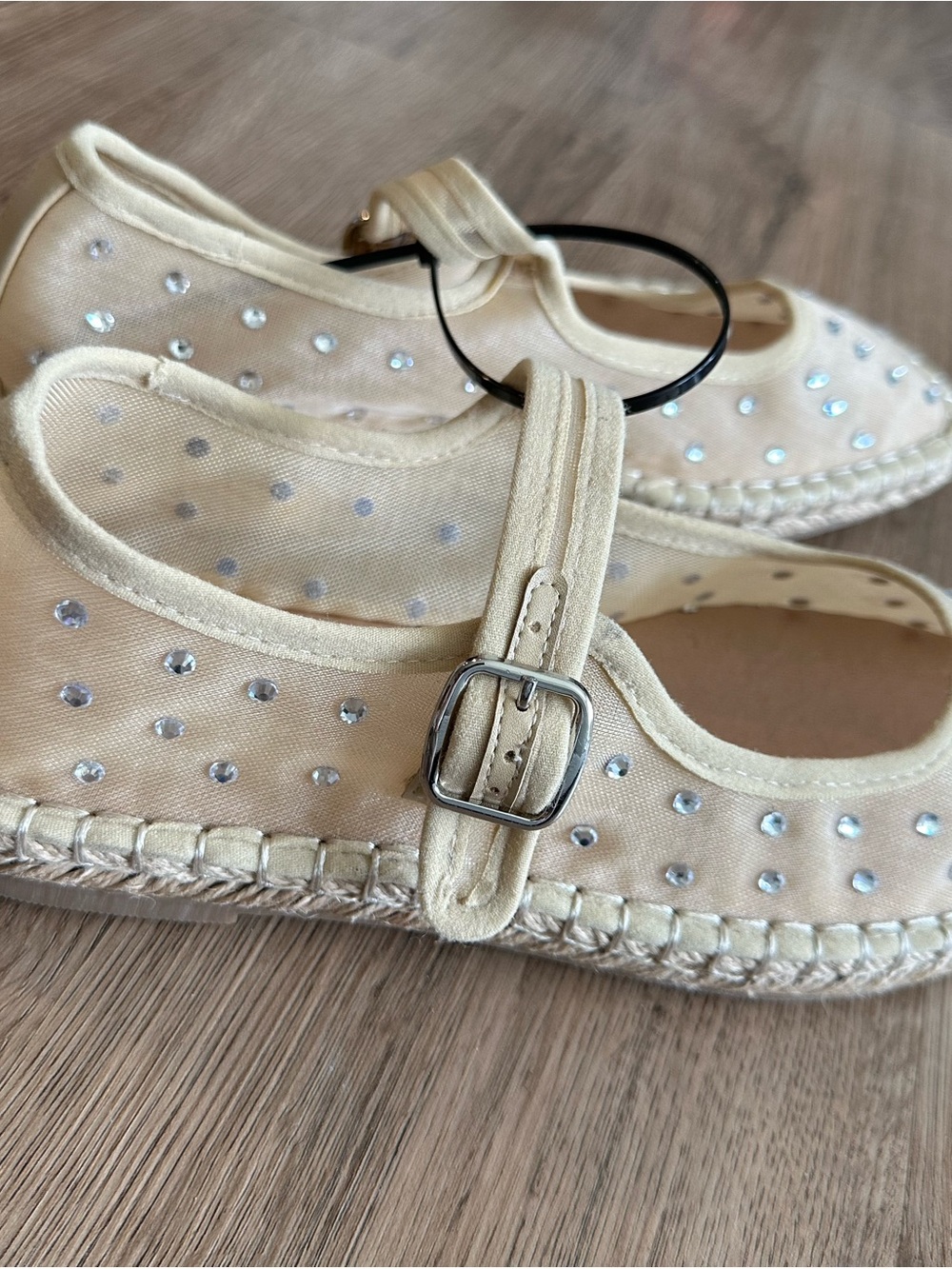 Coconuts by Matisse - MEG - Rhinestone Mesh Mary Jane - Espadrilles - Size 9 - Picture 3 of 4